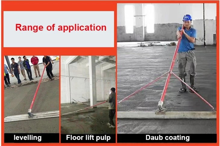 Vanse Manual Putty And Scraper Concrete Durable Square End Concrete Leveling Magnesium Bull Float