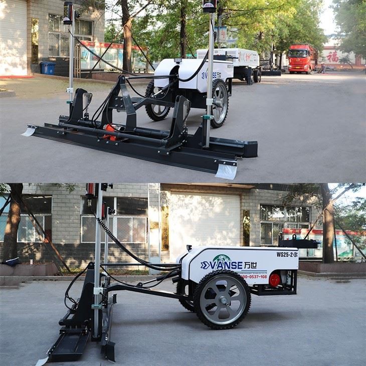 VANSE WS25-2 3.3KW Gasoline Engine 2.5M Screed Width Concrete Laser Screed Machine Laser Floor Levelling Machine For Concrete