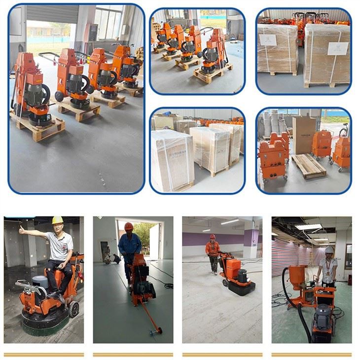 VS-600D High Operating Efficiency Heavy Duty Epoxy Diamonds Electric Planetary Floor Grinding Machine Concrete Grinder